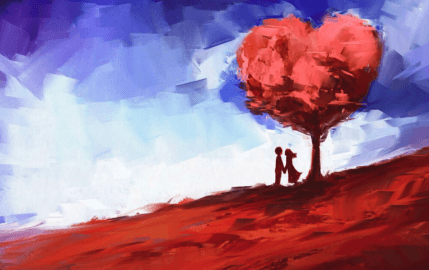Couple Under The Tree Of Love